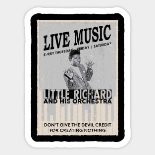 Little Richard - Don't Give the Devil Credit for Creating Nothing Sticker